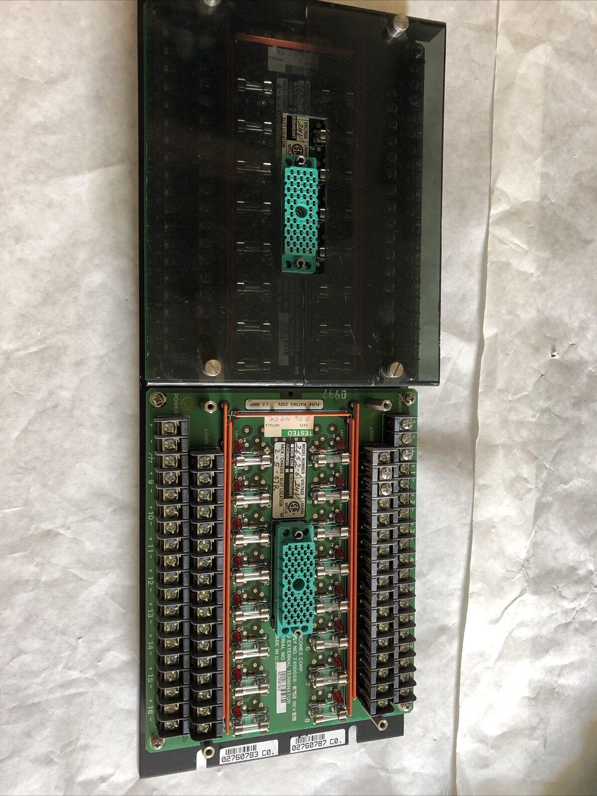 1Set (2Pcs) Triconex 3000120-360,7400058-360 Rev C,2652-6 24V Tricon Set Term,Ec