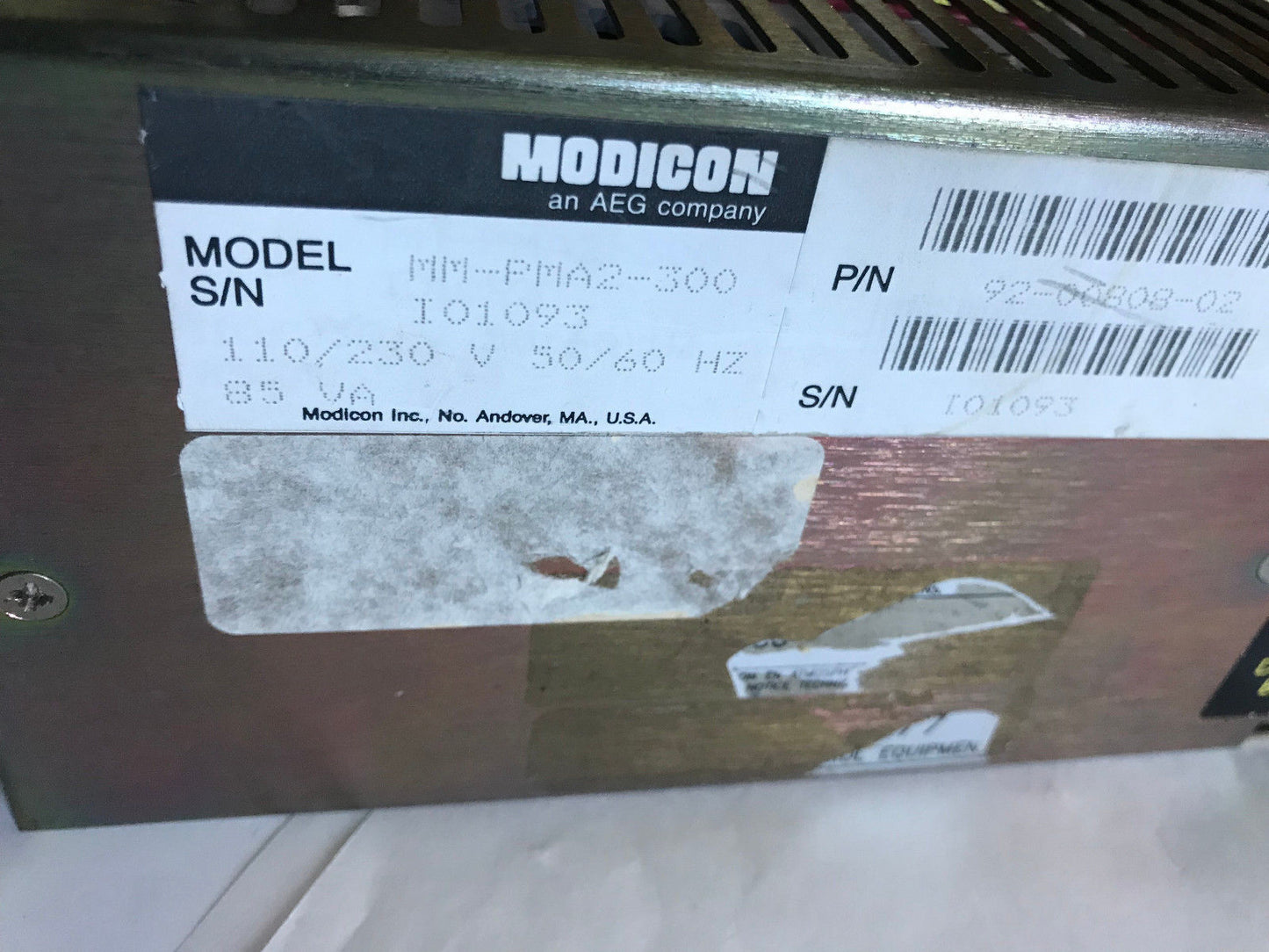 Modicon Mm-Pma2-300,92-00808-02,Interface Pmate+ Compact Ii Crs (Plc Only),Sc