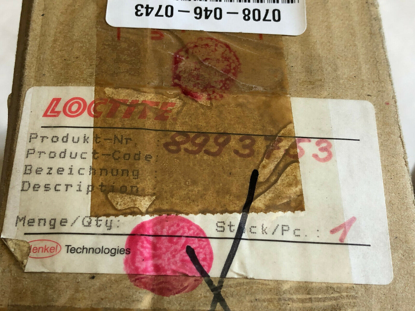 New Loctite 423,Hy28135327,900979P-11-01 Hydrometer Porosity System,8993753,Em