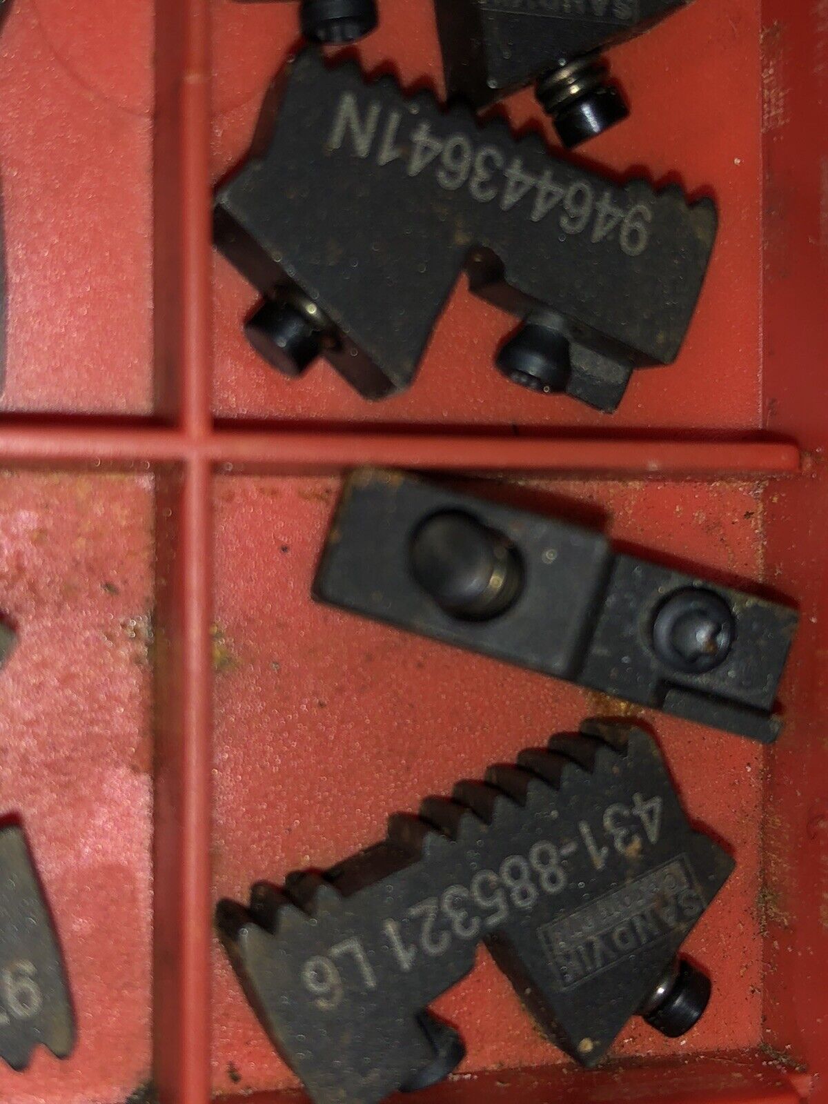 Lot 10 Sandvik 431-885321 L6,6E0926410 Insert Holders Clamps,Em