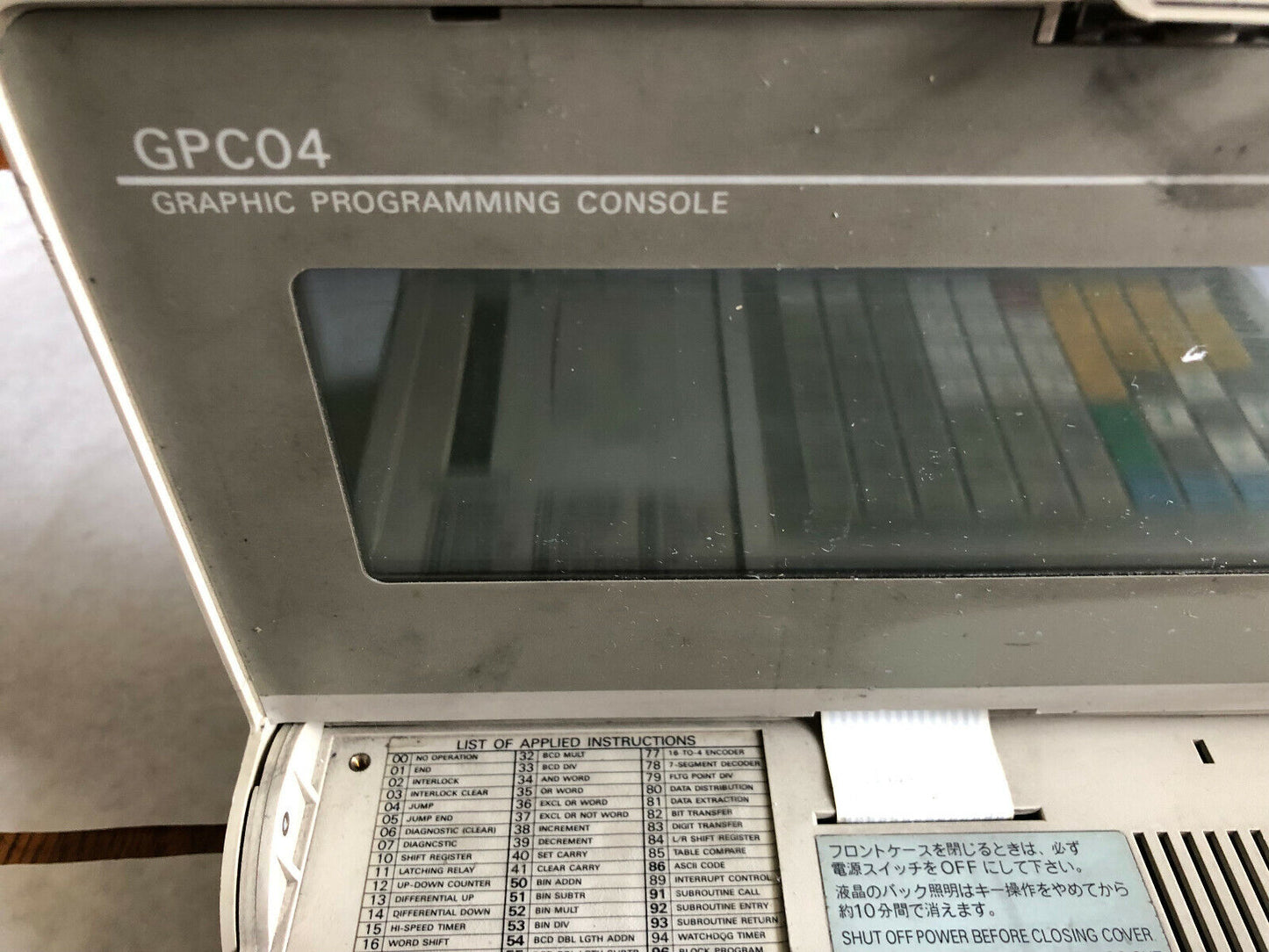 Omron C500-Gpc04 Graphic Programming Console,3G2c5-Gpc04 (Part!, No Power On),Sk