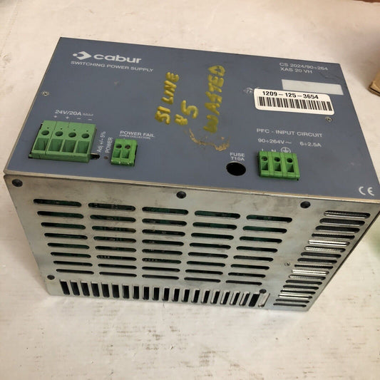 Cabur Cs 2024/90+264,Cs 2024/90 264,Cabur Xas 20 Vh Switching Power Supply,Cx