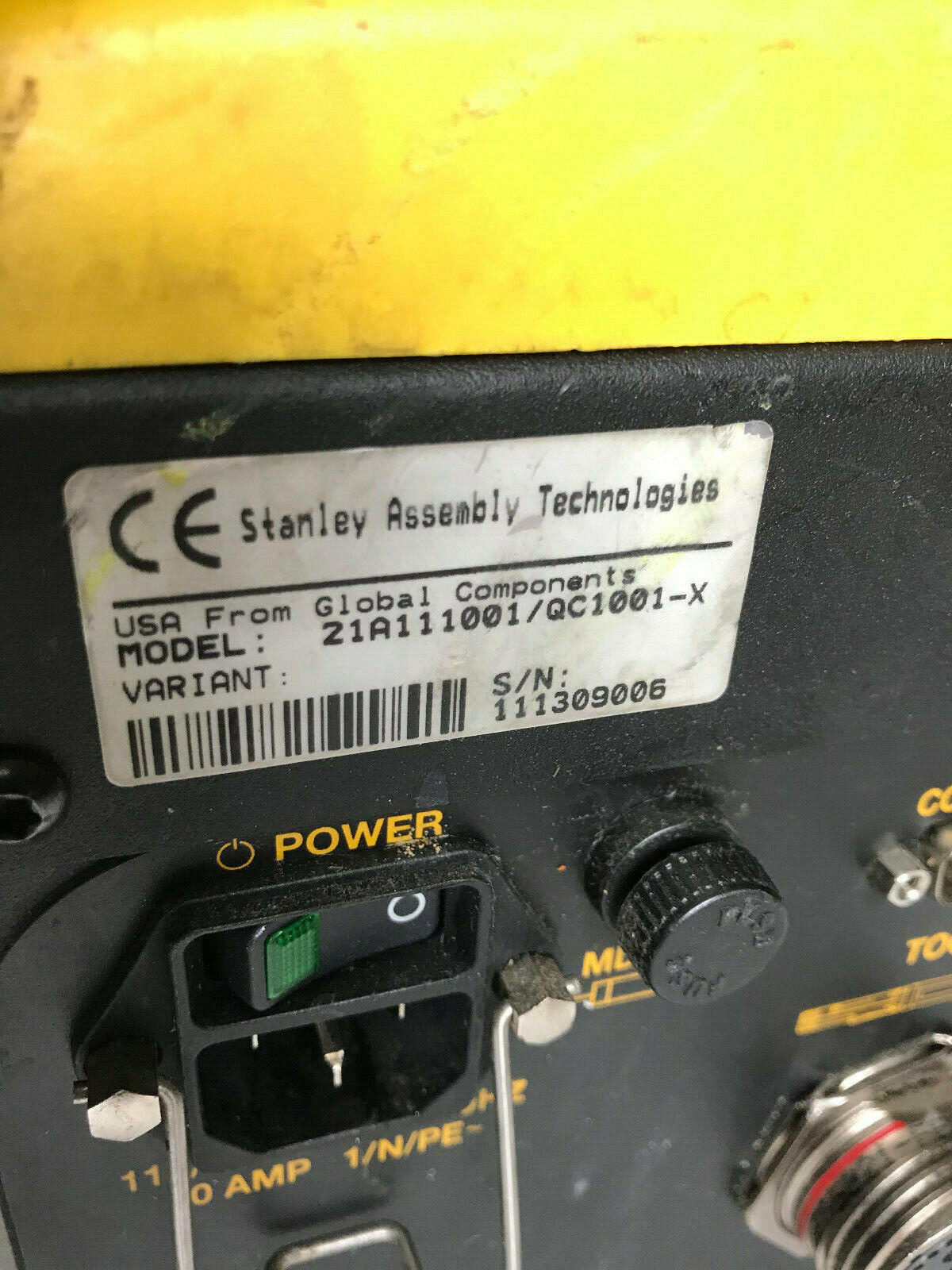 Stanley 21A111001/Qc1001-X Nutrunner Controller,(Parts/Repair Only=No Work),Sc