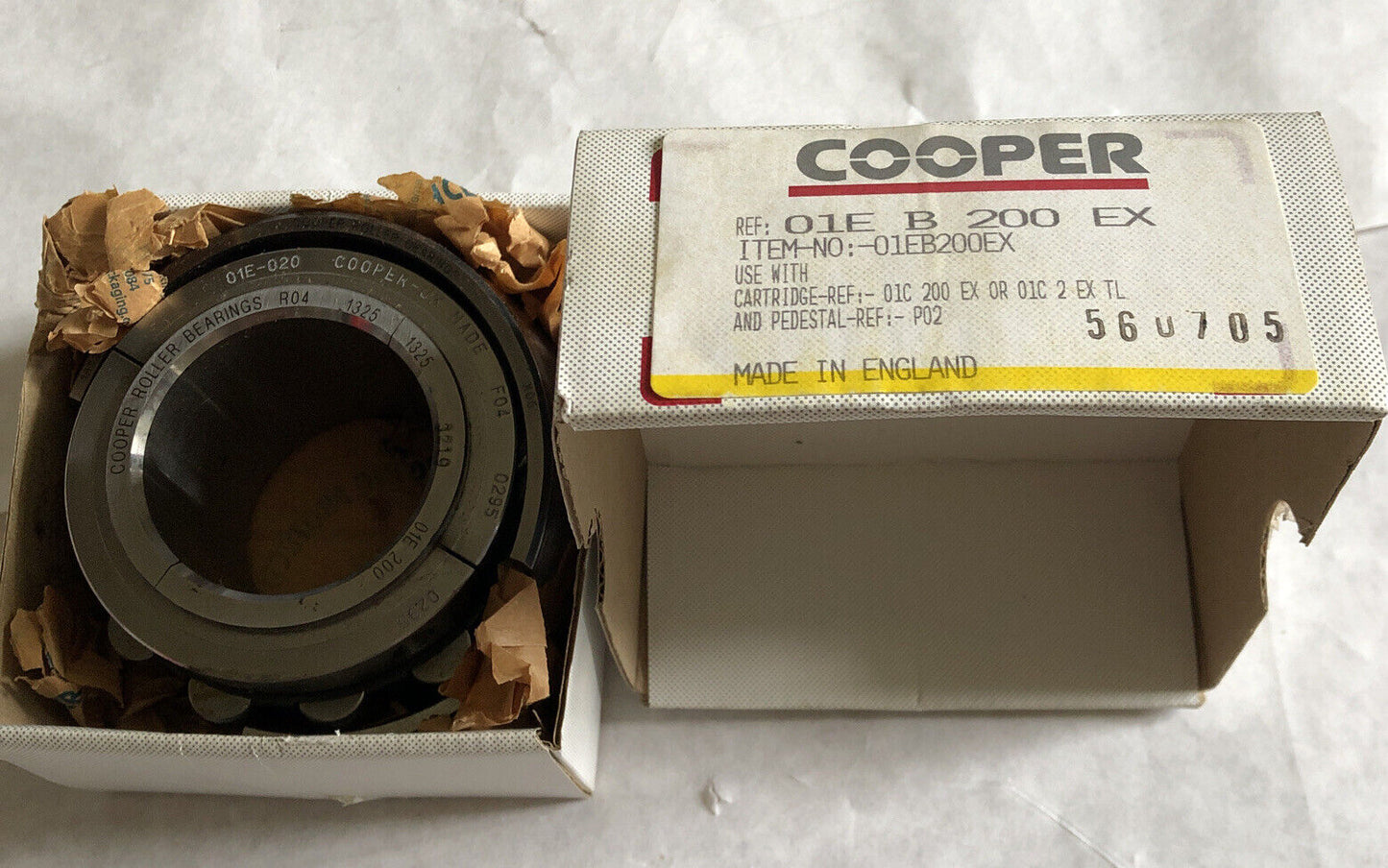 New Cooper 01Eb200ex,Cooper 01E-020,R04 1325,01E 200 Roller Bearing Insert,Bp
