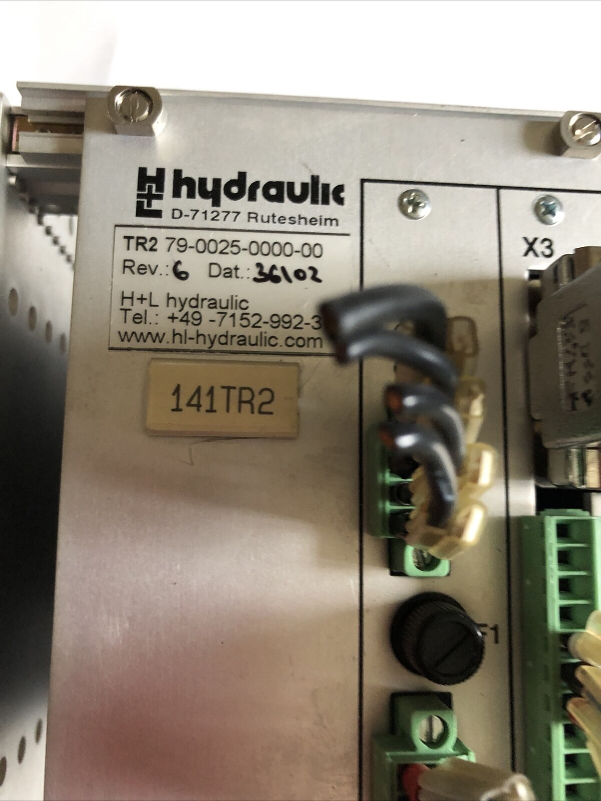 H+L Hydraulic D-71277,Tr2 79-0025-0000-00,Tr2-B3 79-0012-0007-01/3 Plc,Cpu,Fg