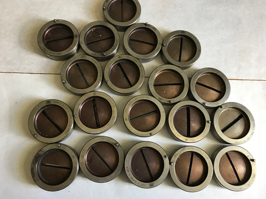 Lot 19 Mate .219X2.375 Rectangular Turret Punch Slug Free Dies,3-1/2" O.D.,Ab