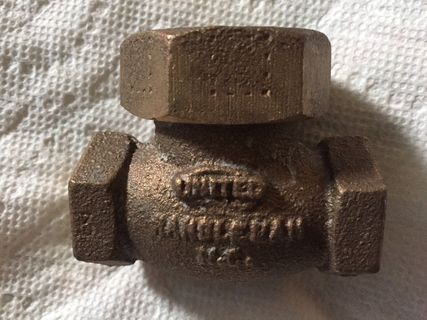 1/2" United Brass Bronze Spring Lift Check Valve,1/2 Npt United Brass Works 1/2