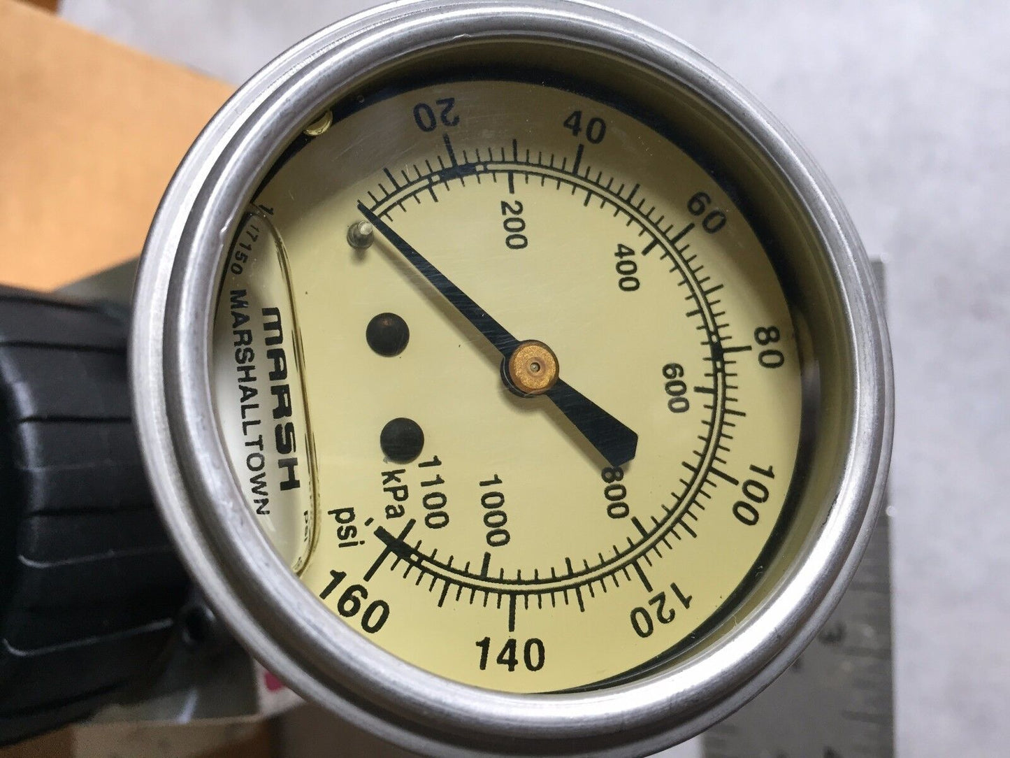 Schrader Bellows K362332c,K472015cbb4 Regulator Marsh 1100Kpa,160Psi Gauge,Bh