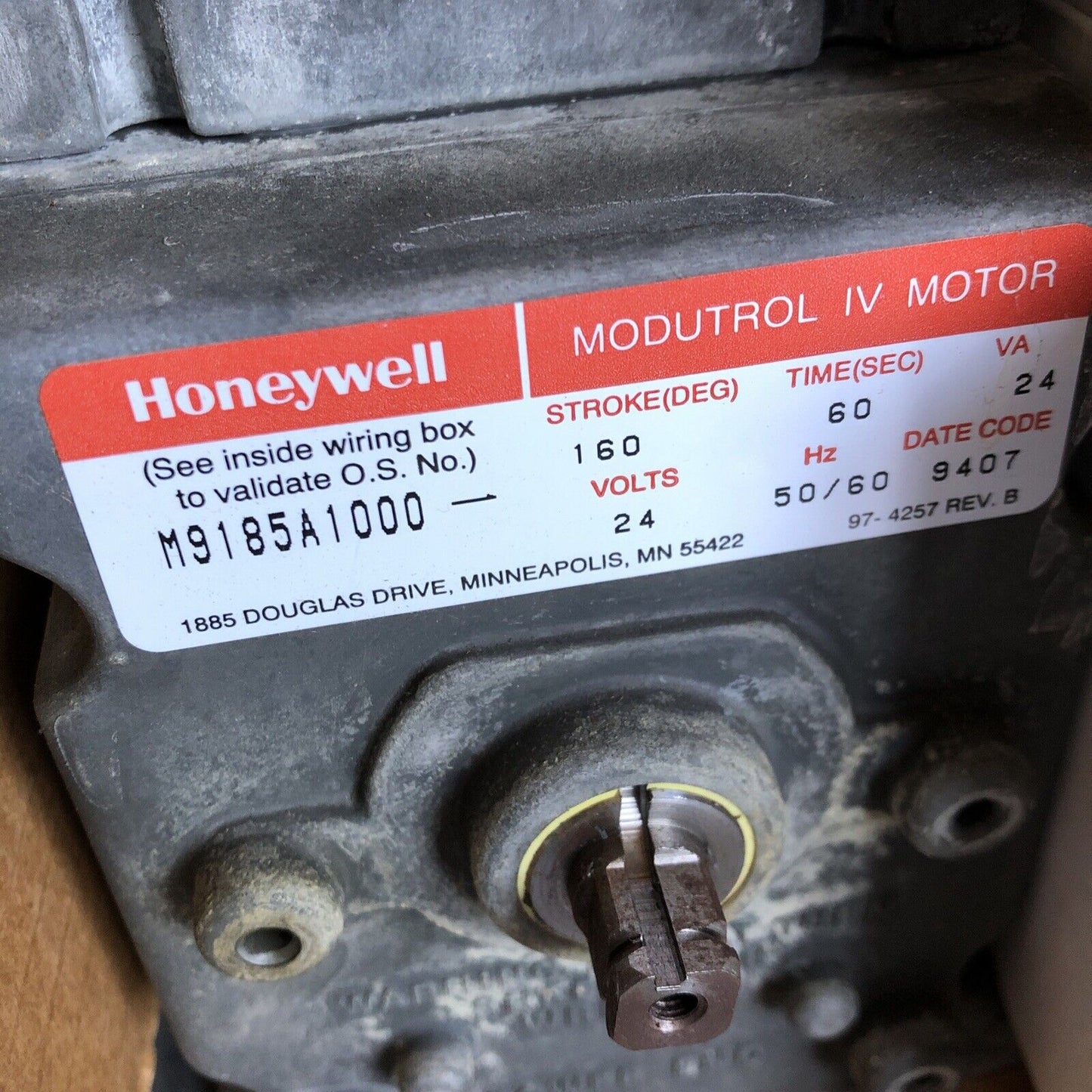New Honeywell M9185a1000 Modutrol Iv Motor,Honeywell M9185 A 1000,Ao