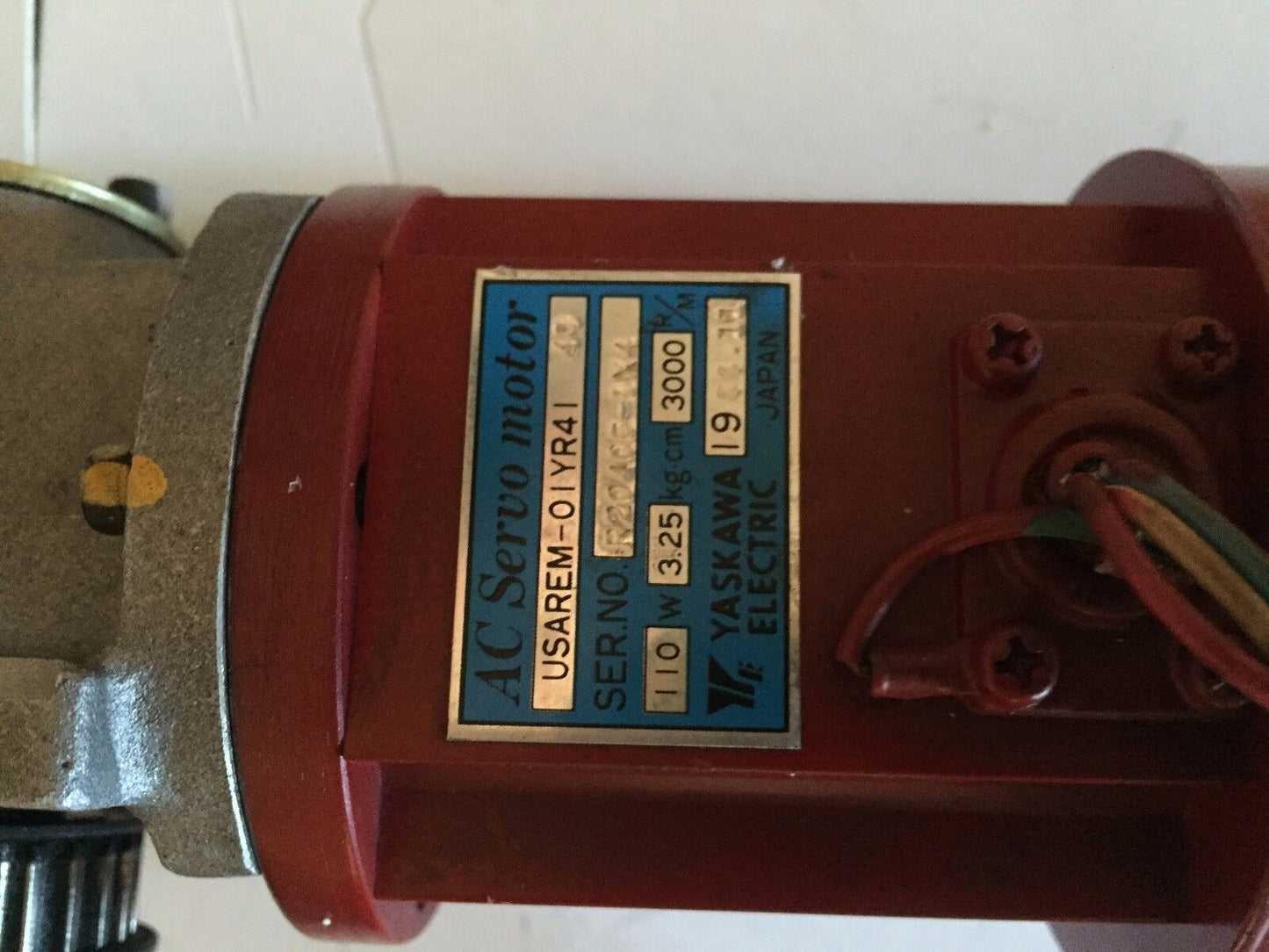 Yaskawa Usarem-01Yr41 Yaskawa Usarem-0Iyr4i Ac Servo Motor,Be