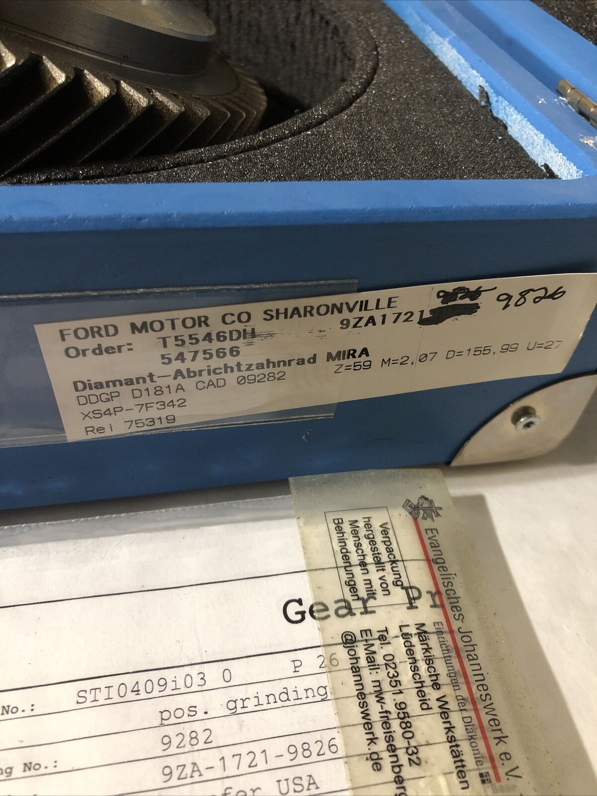 New Koepfer Xs4p-7F342 Diamond Master Dresser Hone,9Za-1721-9827,27Mm Ford,Bq