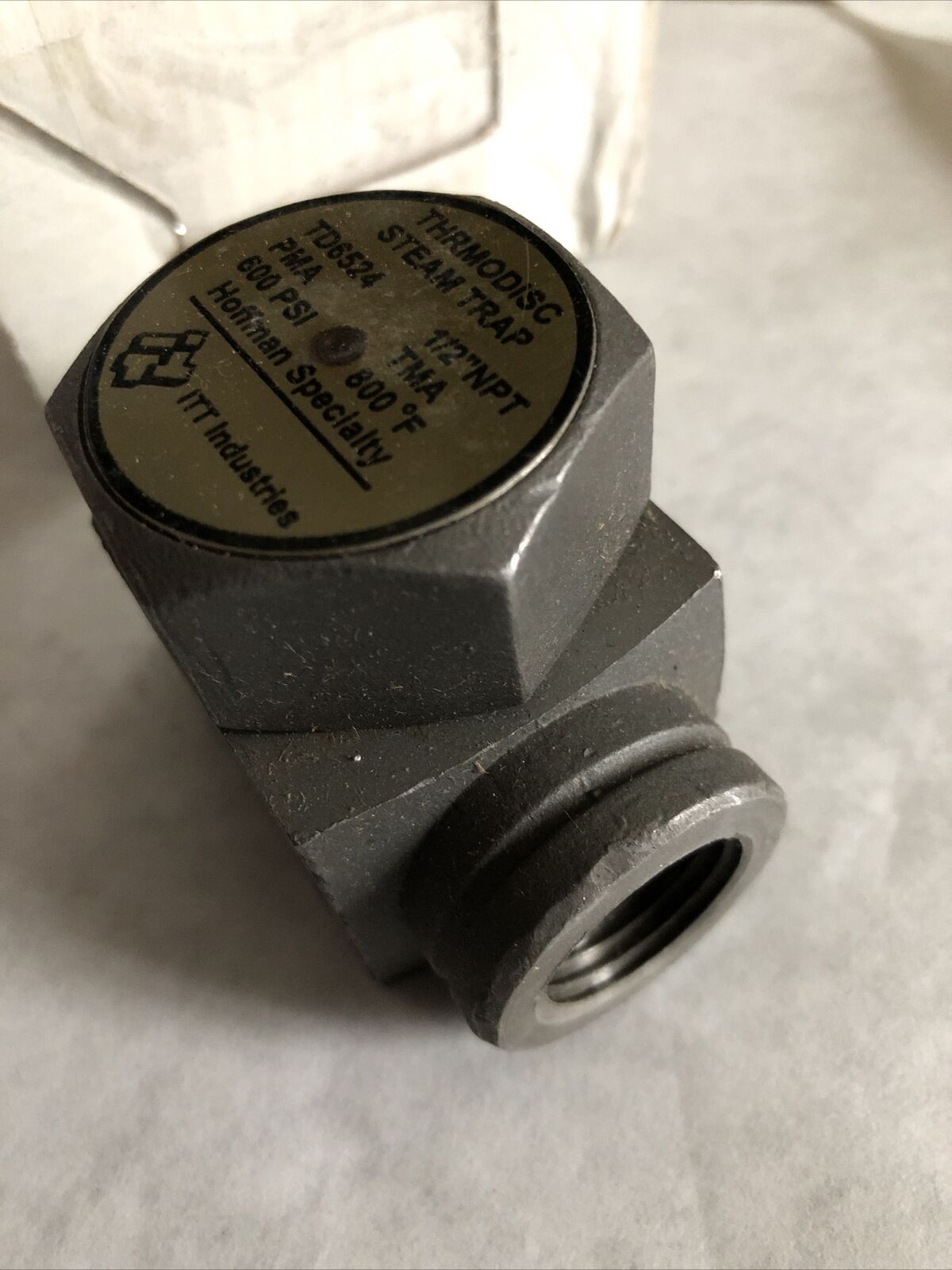 Itt 1/2" Hoffman Td6524 Specialty Thermodisc Steam Trap Td6524 Disc Valve,Br