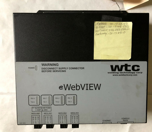 Wtc 986-0054E Webview-Enet Ethernet Terminal,Webview-Eney,En
