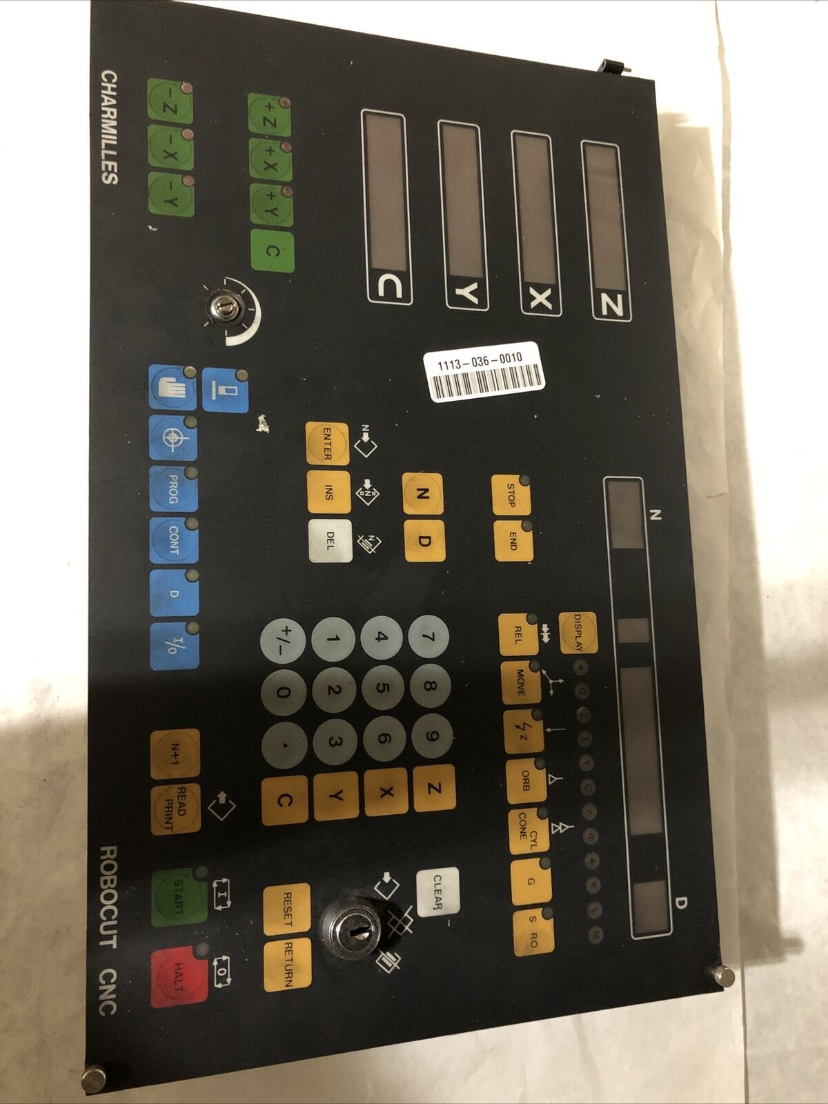 Charmilles Robocut Cnc Operator Panel Charmilles 811036 C,814086,853478 A,Fk