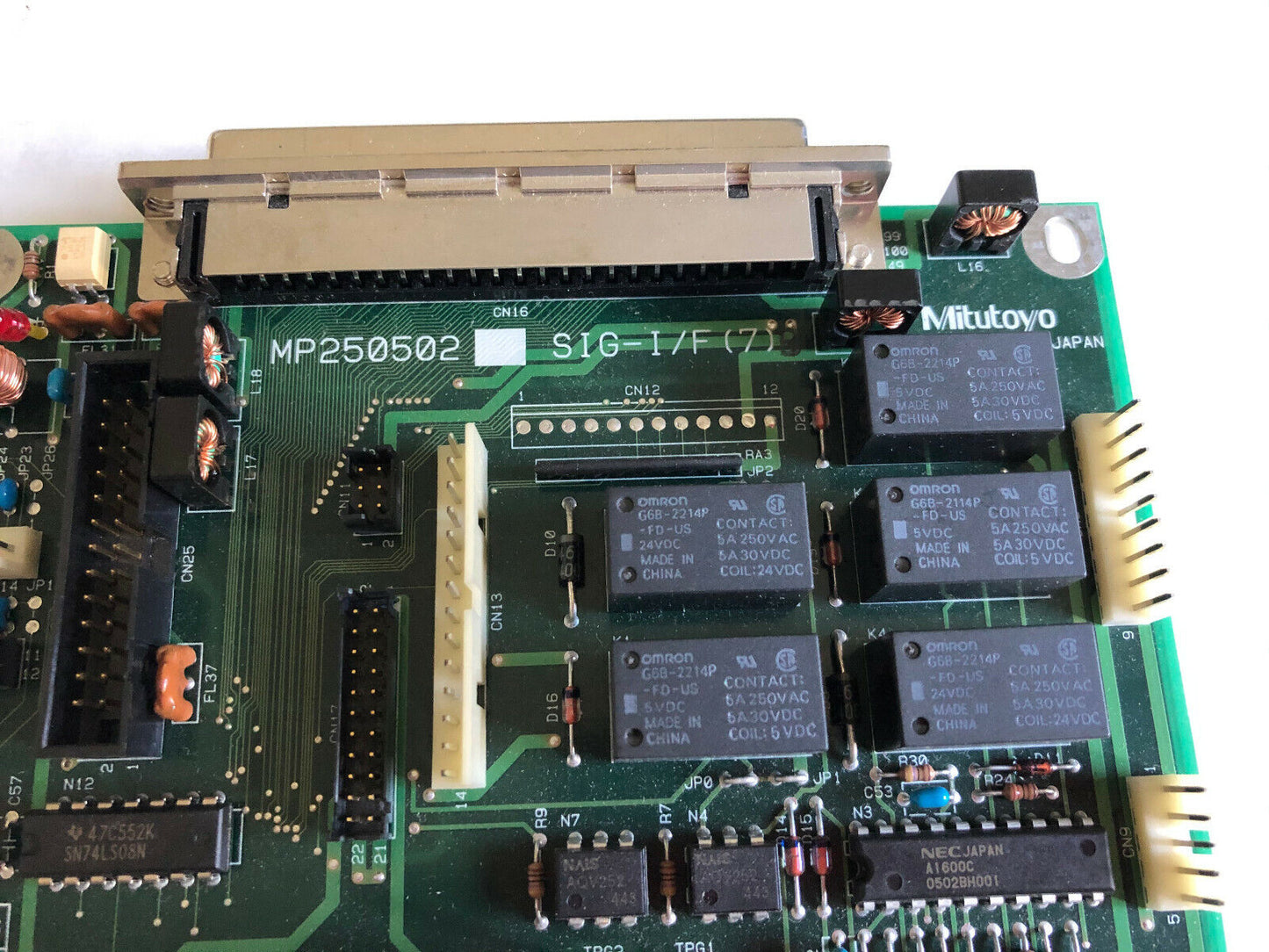 Mitutoyo Mp250502 Sig-I/F(7) 02Aps240 Pcb Card, Circuit Board,De