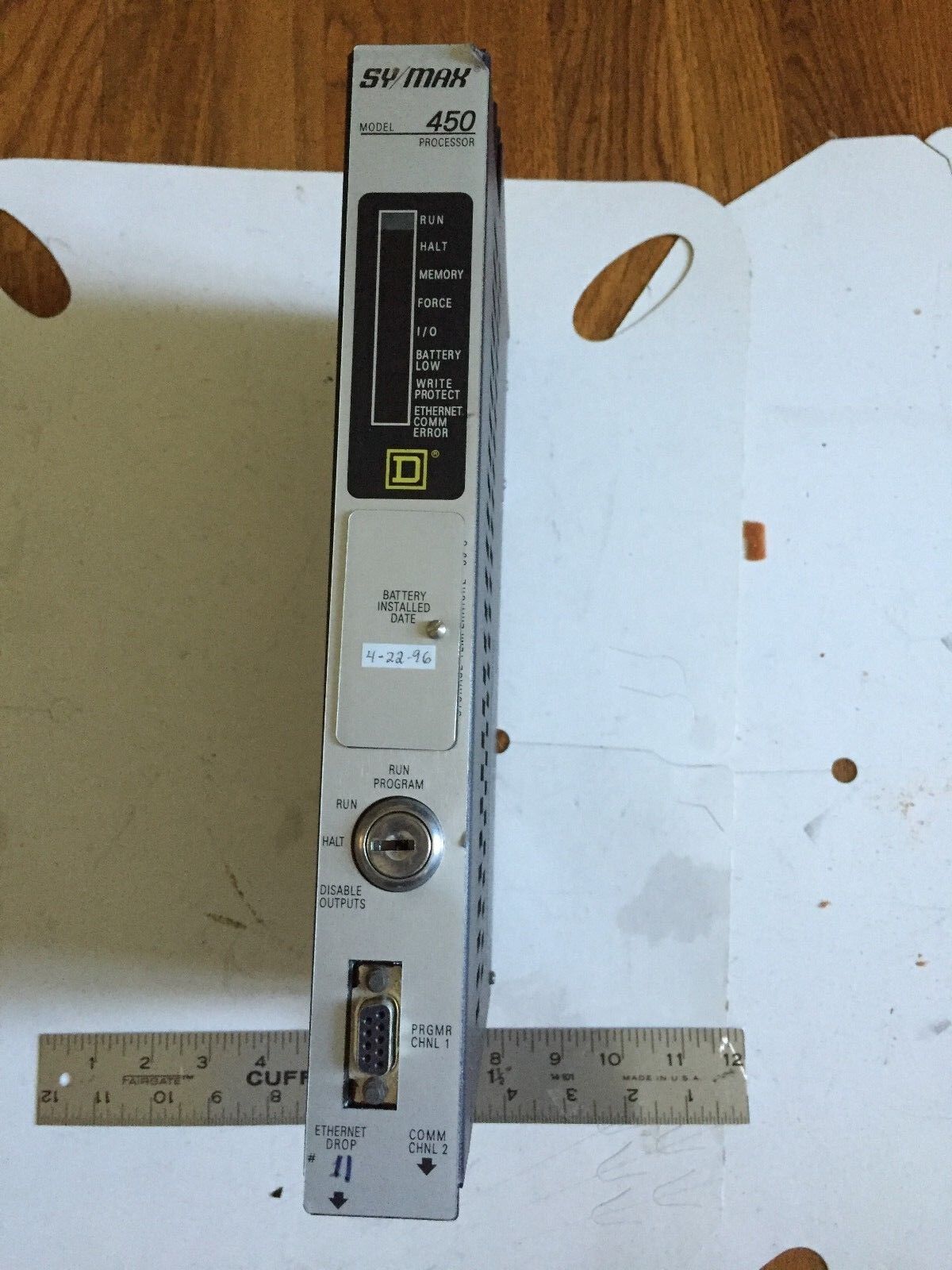 Square D 8055 Scp452 Processor Sy/Max 450,4 K Ram 8055 Scp452,Ea,Fb