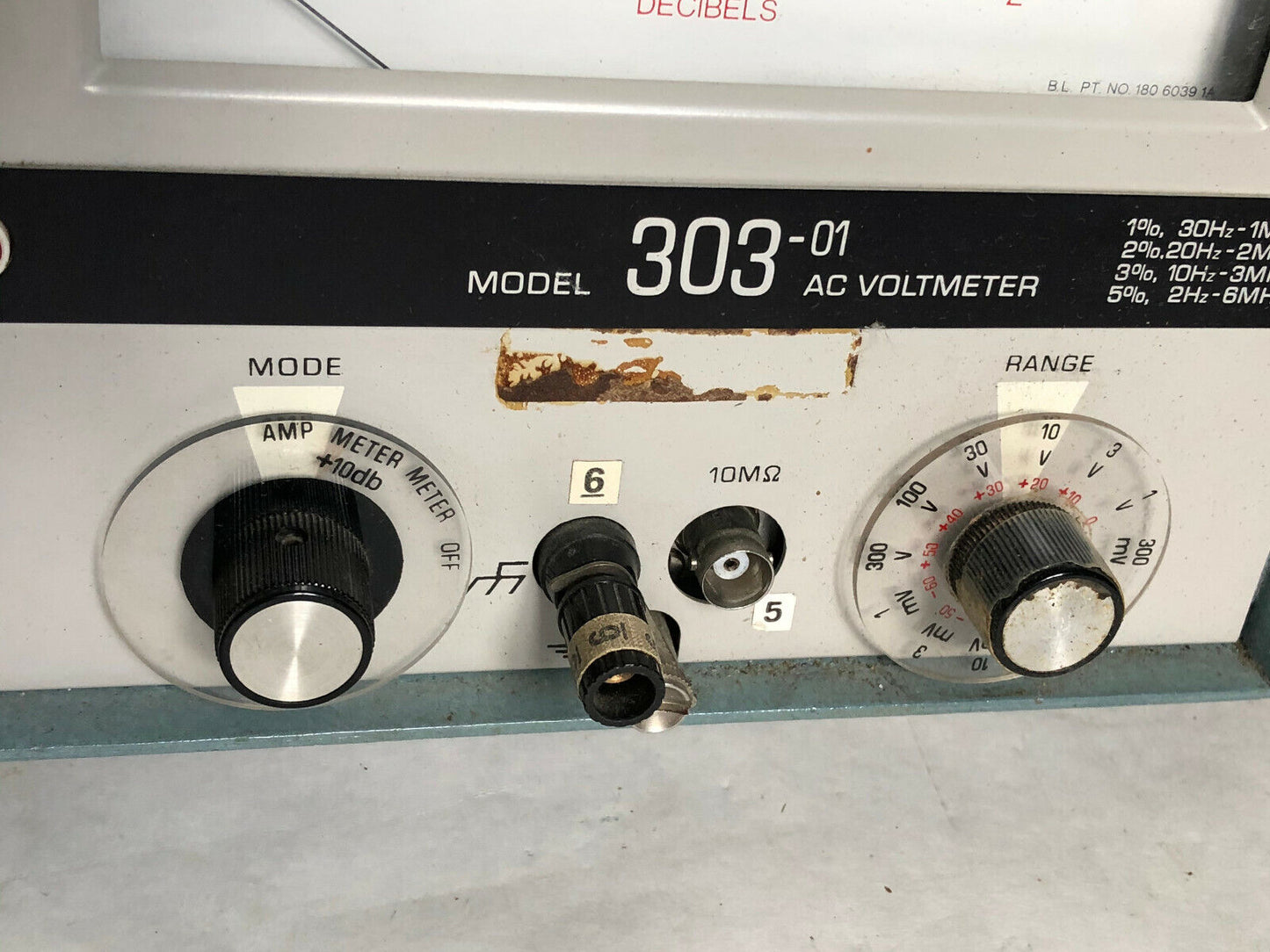Ballantine 303-01,303 Model 303-01 Ac Voltmeter Controller,Em