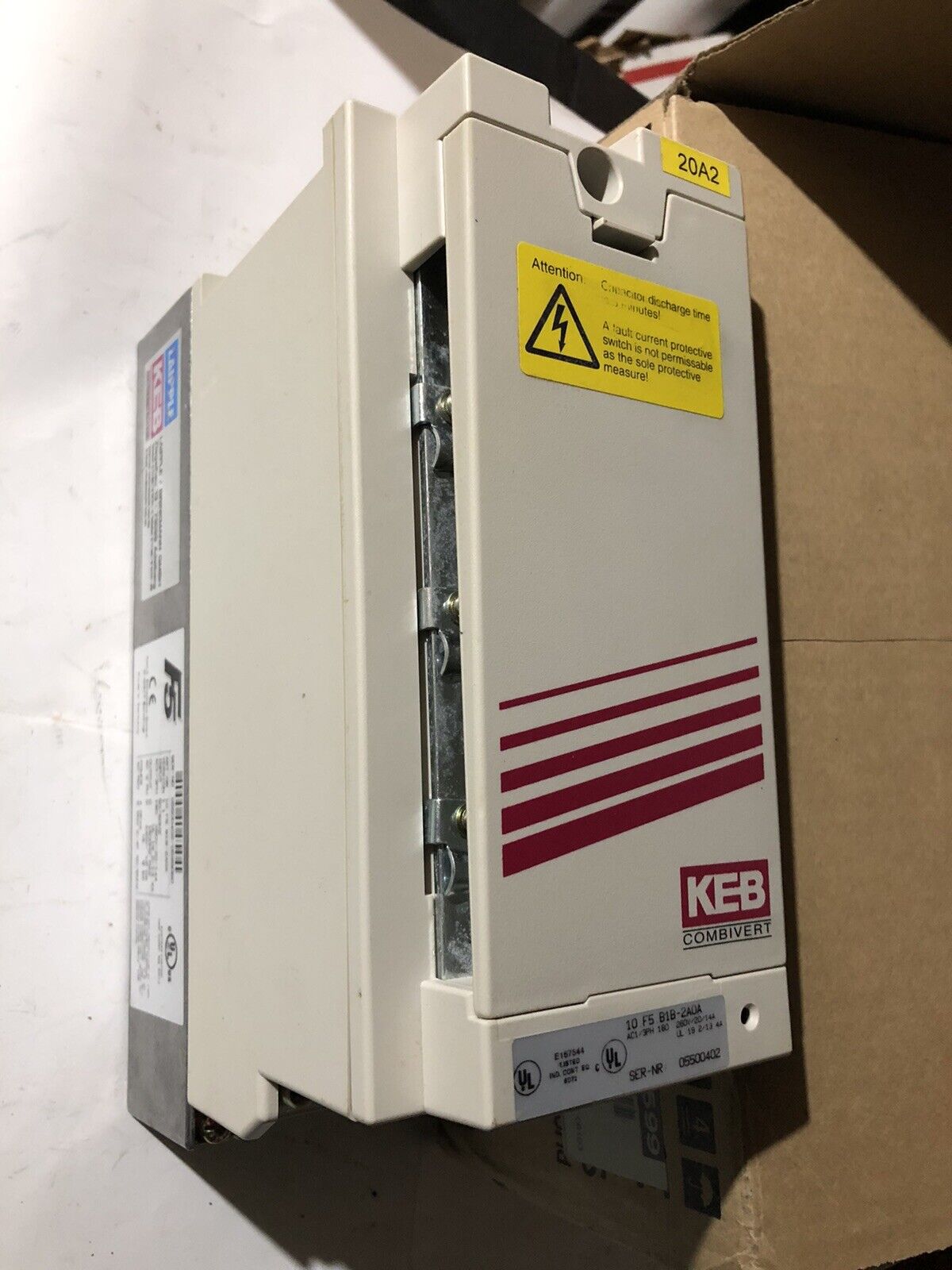 Keb Combivert F5 10.F5.B1b.2A0a Frequency Inverter Drive 10.F5.B1b-2Aoa 4.0K,To