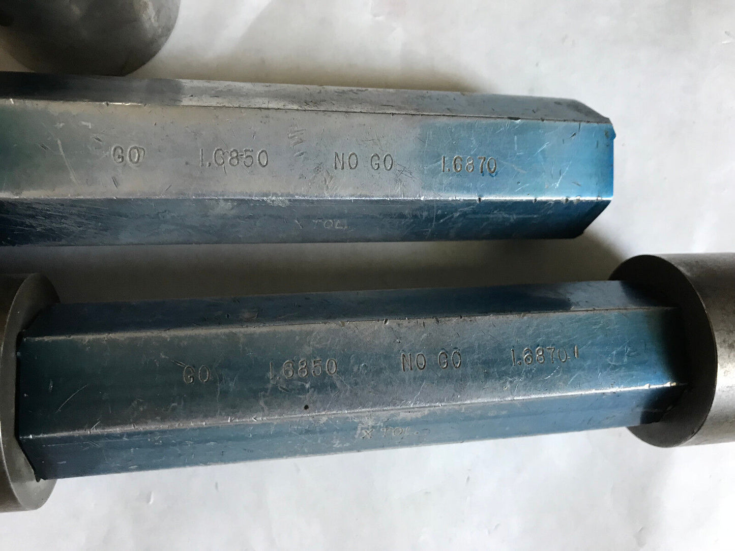 Lot The Pipe Machinery  Go No Go Plug Gage 1.6850 1.6870 1.6850 1.6899,Ad