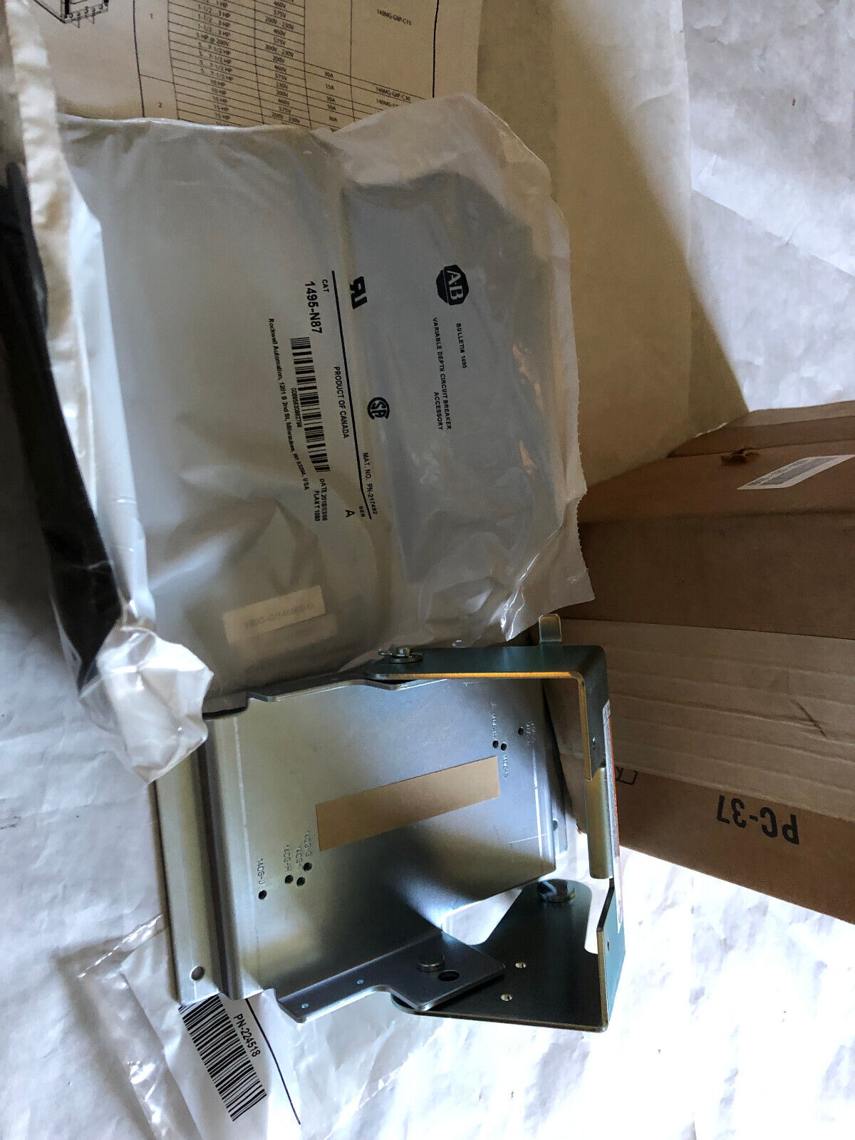 Allen Bradley 1494V-M70 Variable Depth Circuit Breaker Operator Kits Frame,Am