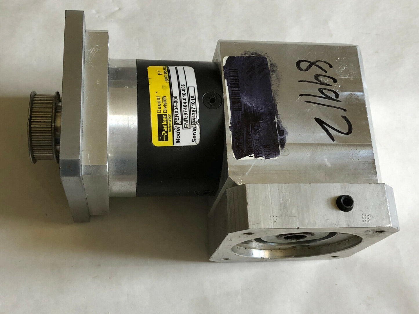 Parker Per034-005 Gear Box 90 Degree ,97464-010-006 (Excellent!!) Gear Motor,Bb