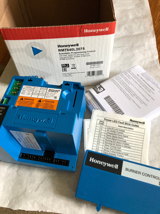 New Honeywell Rm7840l2075 Automatic Burner Control 7800 Series,Rm7840 L 2075,Bw