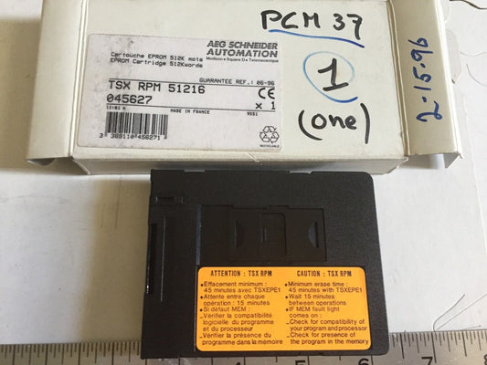 Aeg Tsx Rpm 51216 Schneider Memory Module Cartridge 512K Words,Ee