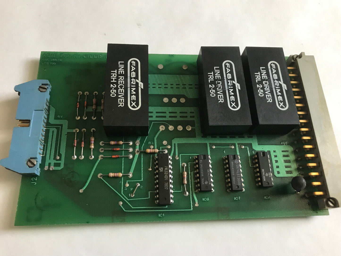 Agie Zch. 615 512.1 Edm Machine 6155121 Board Nnc 3007 801695,Agie 615512.1,Su