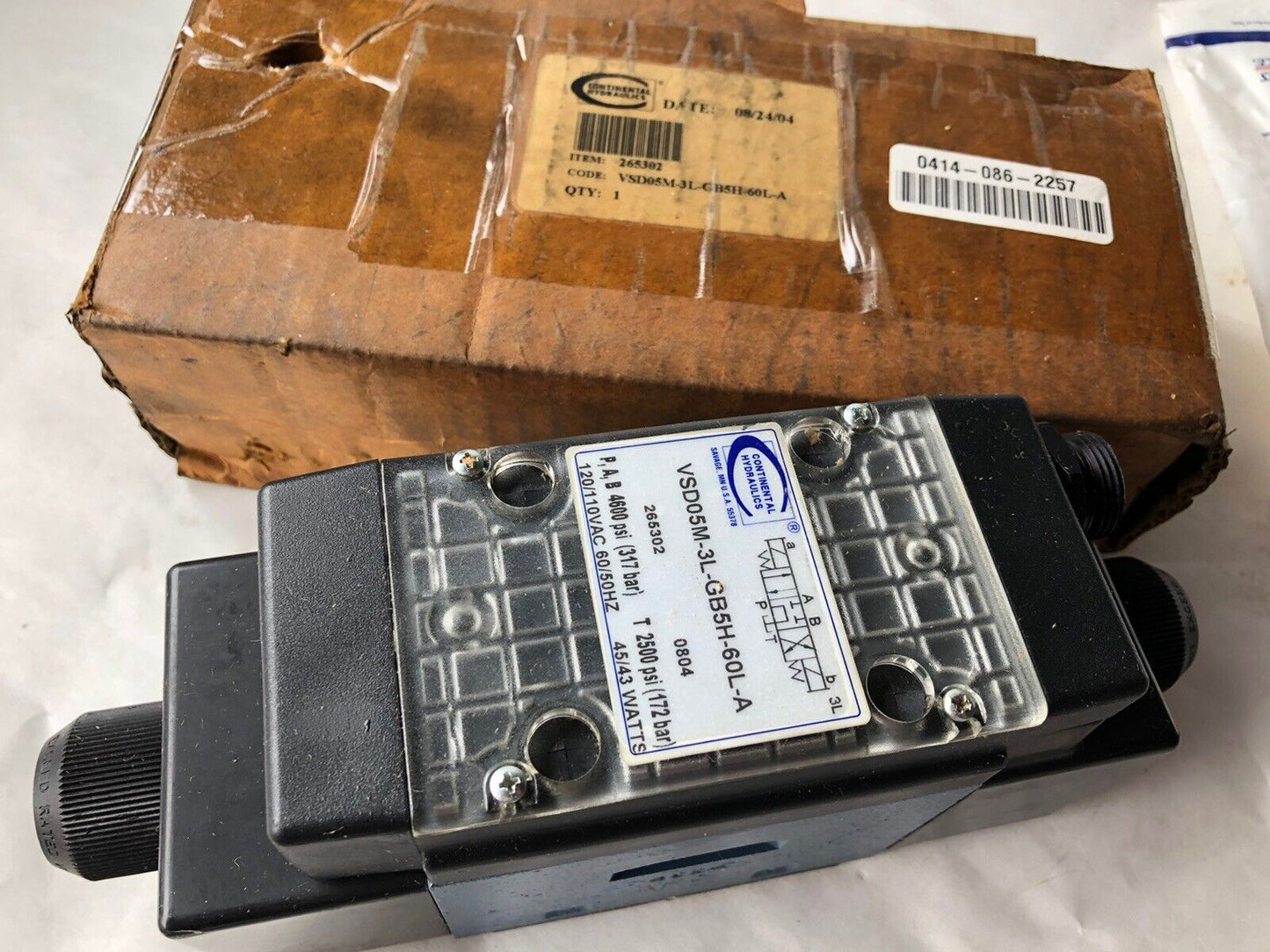 New Continental Vsd05m-3L-Gb5h-60L-A Hydraulic Directional Valve 265302,Dh