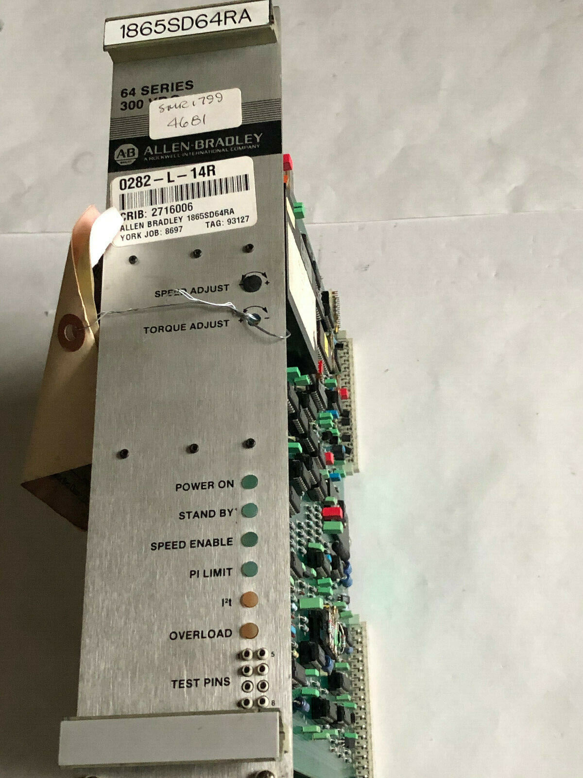 Allen Bradley 1865Sd64ra 300Vdc Axis Servo Amplifier Module,26.36.015.10,An,Ta