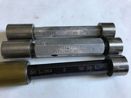 The Pipe Machinery Go No Go Plug Gage 1.064 1.069 1.064 1.074 1.0570 1.0670,Ac