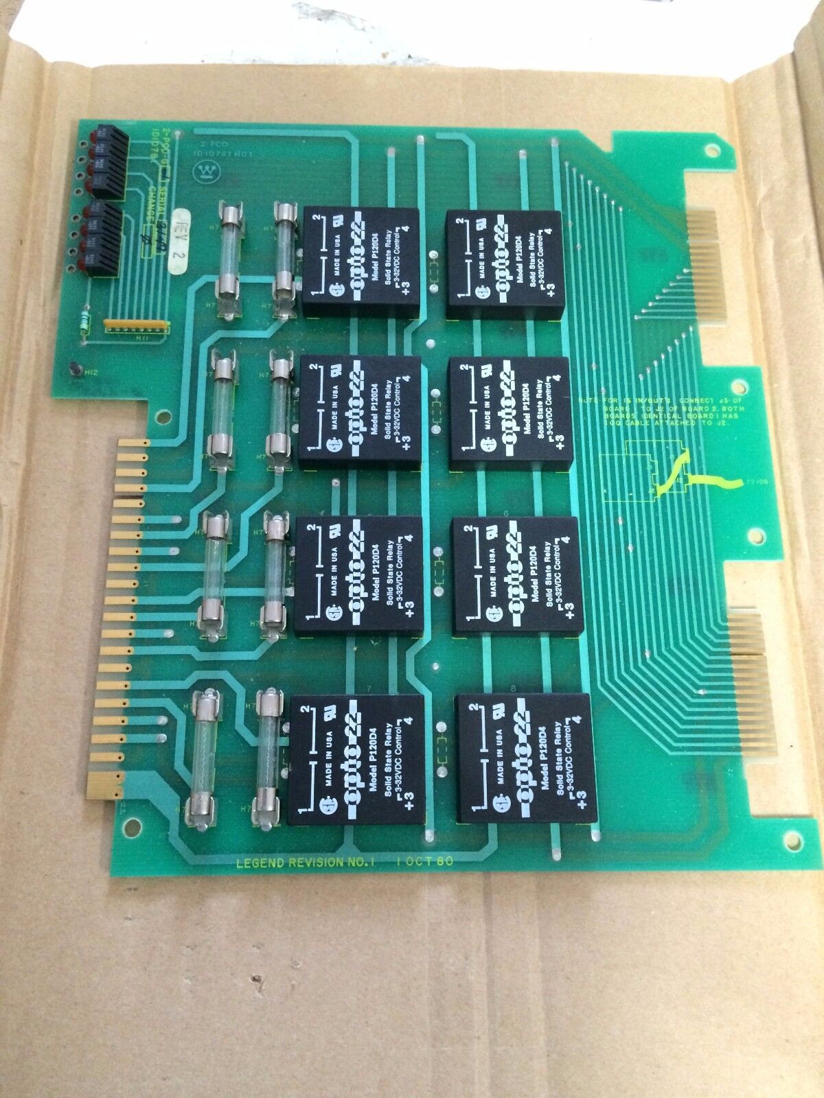 Westinghouse 2-Pco-G01 Automation Intelligence Componet 1D10781 H01 Plc Board,Sb