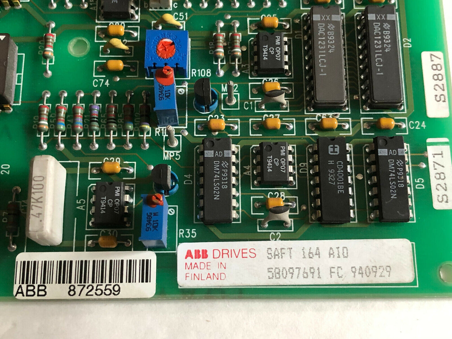 Abb 58097691 Fc 940929 Asea Brown Boveri Saft 164 Aio,Abb 872559 Analog,Sc