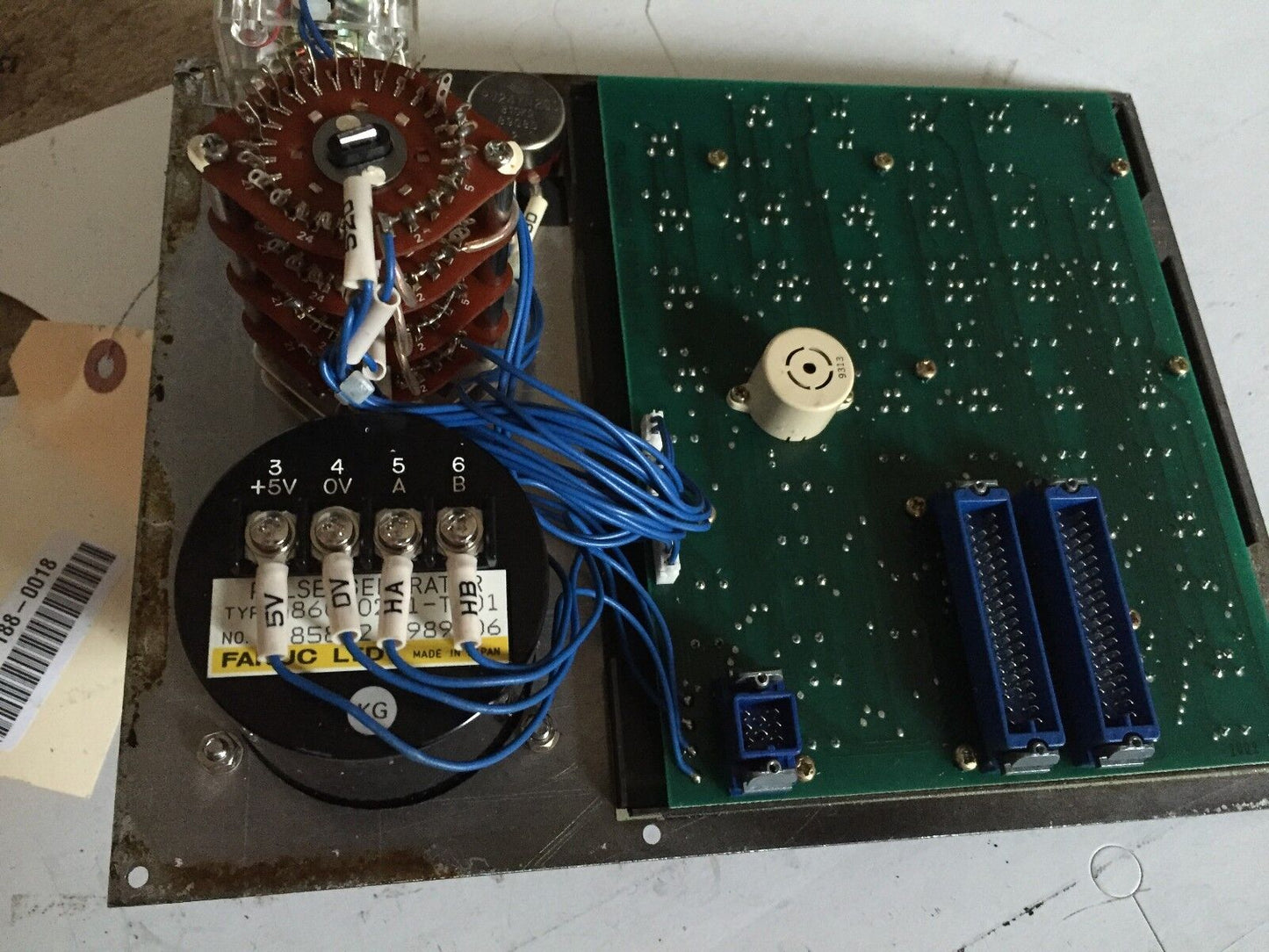 Fanuc A860-0201-T001,Fpa030t-4 Cnc Pulse Generator & Operator Panel Spindle,Ea