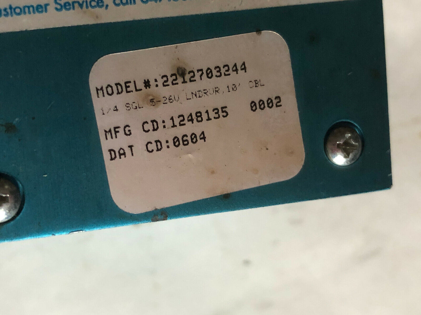 Dynapar 2212703244 Rotary Encoder,1/4" Shaft O.D. ,22I2703244 ,Sv