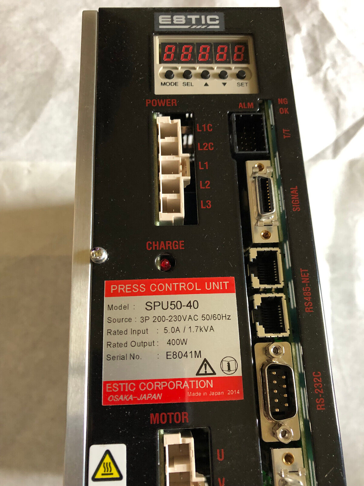 New Estic Spu50-40 Press Control Unit,400W Rated Output,3P 200,B70e3-Xx-5000,Ev