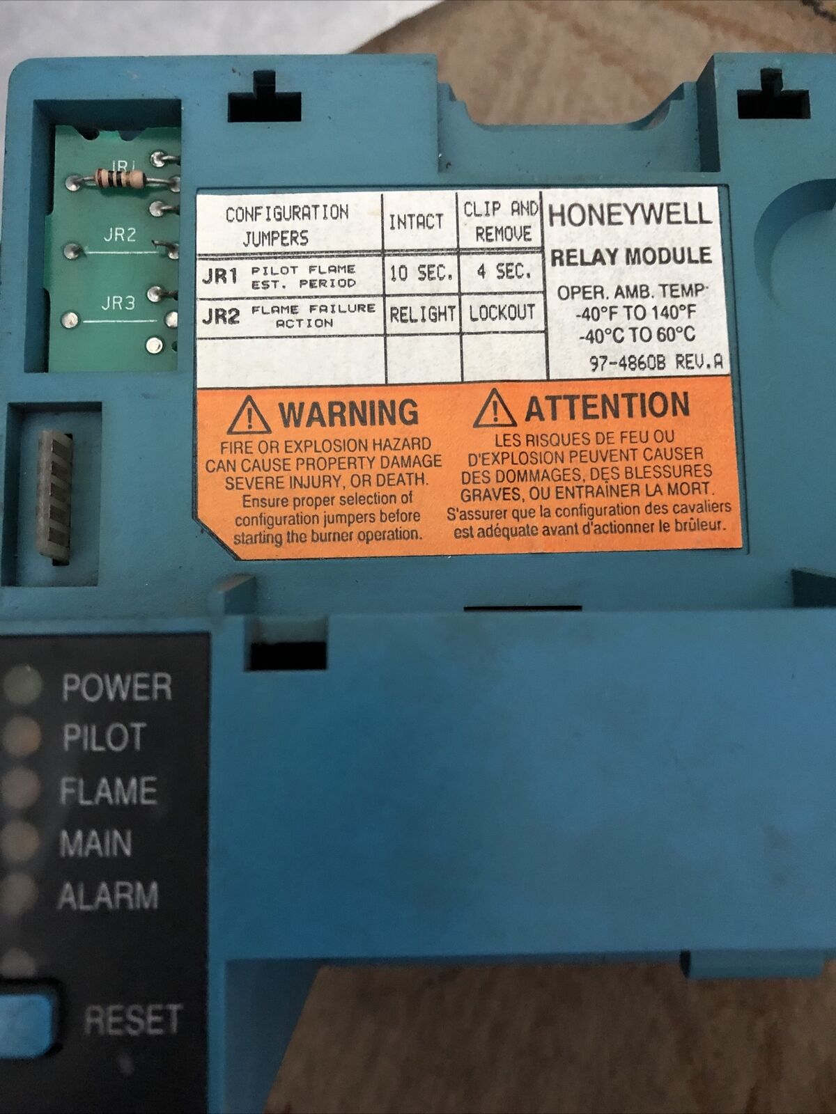 Honeywell Rm7890 A 1015 Burner Rm7890a1015 Control,Relay Module,Cs