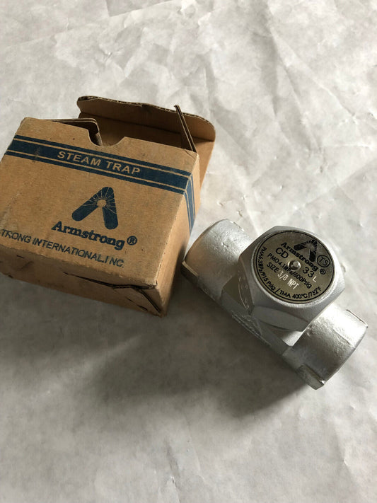New Armstrong 3/8 Cd-33L,3/8" Cd33l Npt, 600 Psi, Disc Steam Trap,Ay