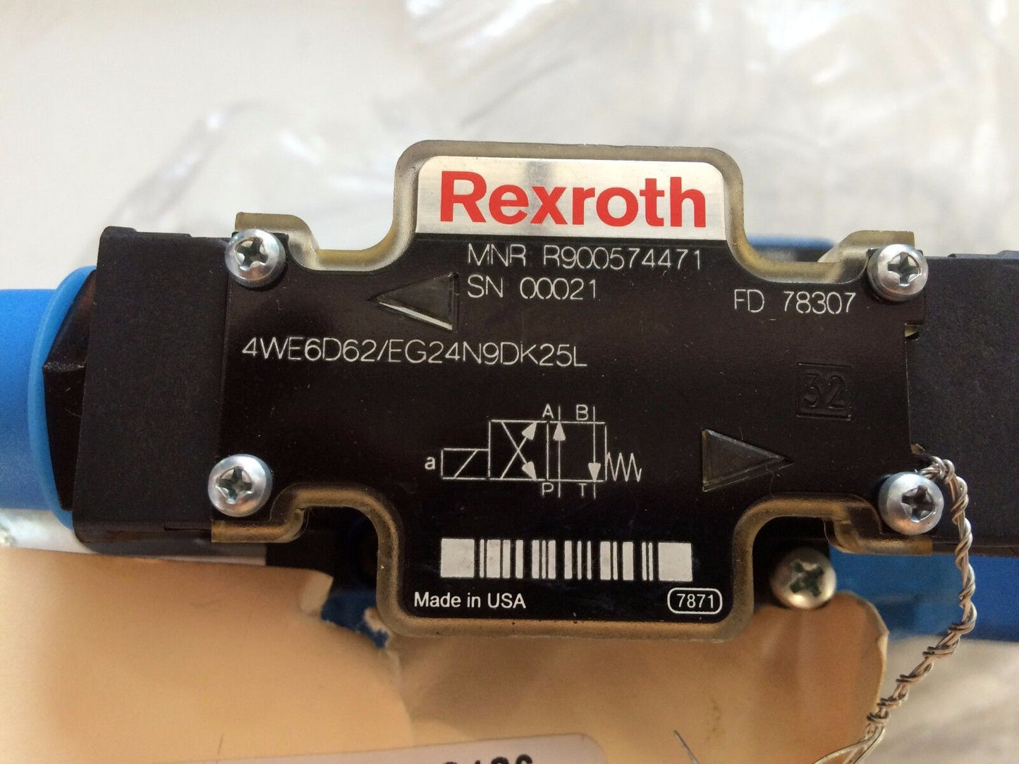 Rexroth 4We6d62/Eg24n9dk25l,H-4Weh25d64/6Eg24n9etdk25l Valve 24V,R978919342,Ap
