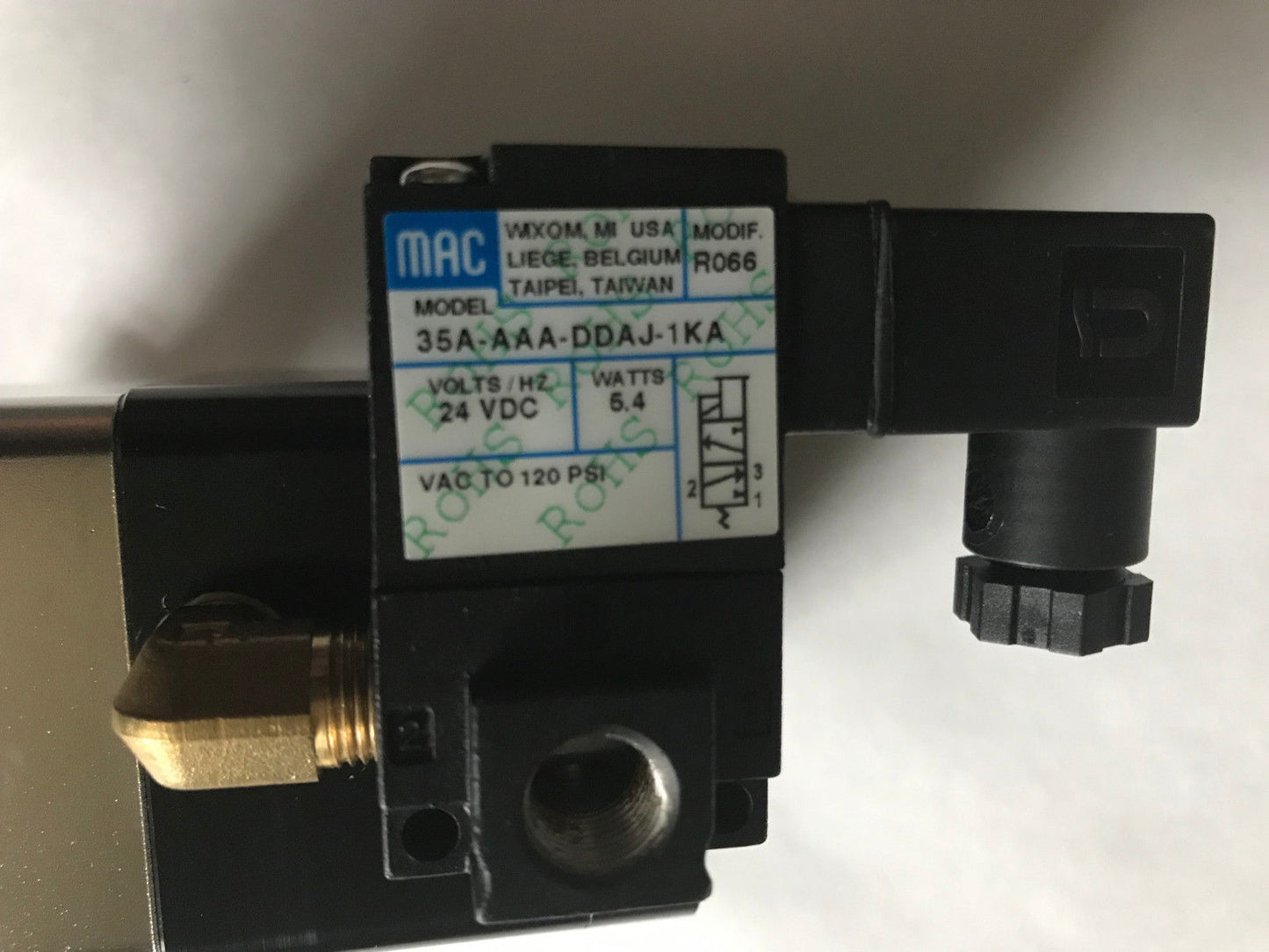 Varian L6281-632,L6281-632 90 Degree Block Valve Mac 35A-Aaa-Ddaj-1Ka 24Vdc,Ac