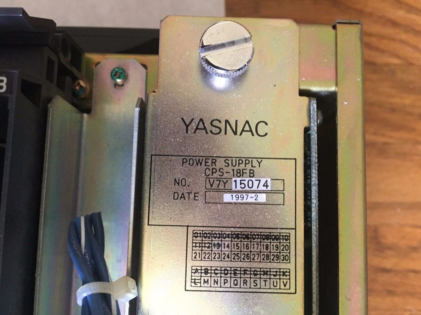 Yaskawa Jzncu-Mrk12-1E,Abso Yasnac,Cps-18Fb,Mcp01,Mif01,Mcp02b Power Supply,Tn