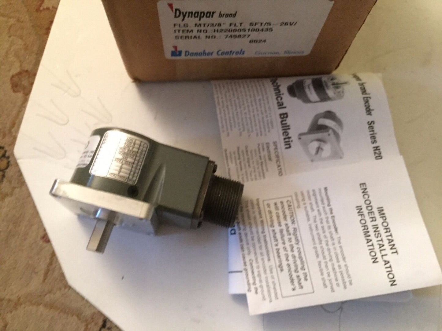 New Dynapar H220005100435 Encoder Directional Flange 7Pin Male Pilot,Ec
