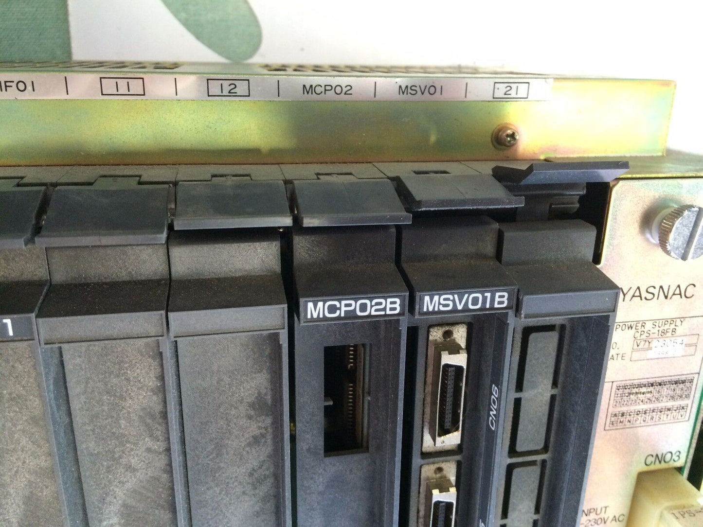 Yaskawa Cps-18Fb Yasnac Cnc Control, Mcp01,Mif01,Mcp02b,Msv01b,Cps-18Fb,Ez