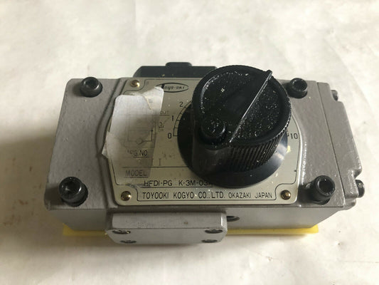 Toyooki Kogyo Hfdi-Pg1k-3M-03A Hydraulic Flow Control Valve,Hfdi-Pg K-3M-03A,Fc