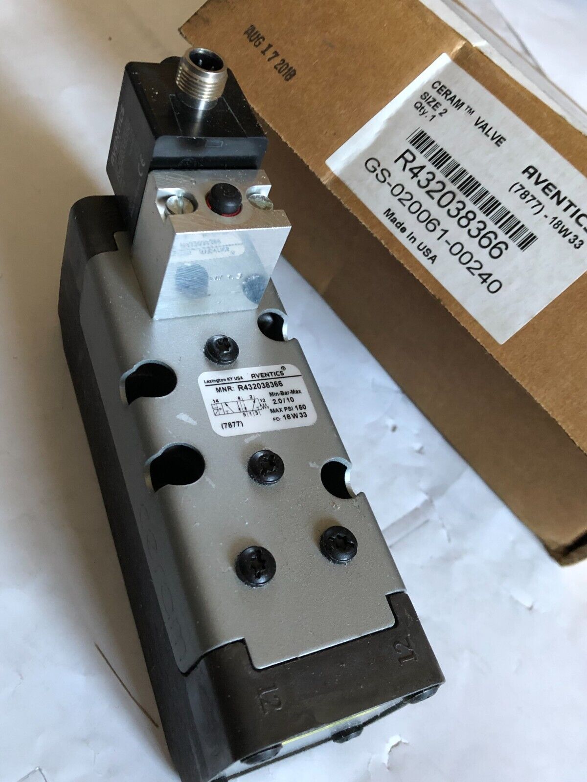 New Aventics R432038366 Ceram Valve,Gs-020061-00240,Ev