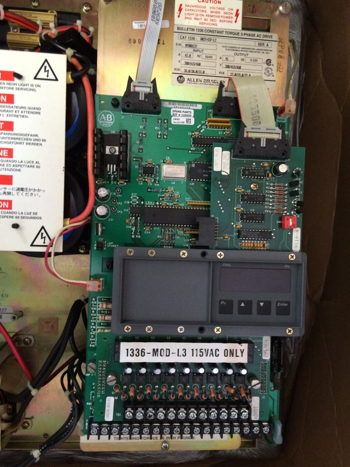 Allen Bradley 1336-B025-Ecf-L2 Ac Drive,3-Ph,460 V,33 Kva 1336-B025edfl2,Bq