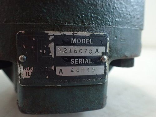 Mte X216078a Hydraulic Motor, 3/4"Npt ,216078 A,Bg