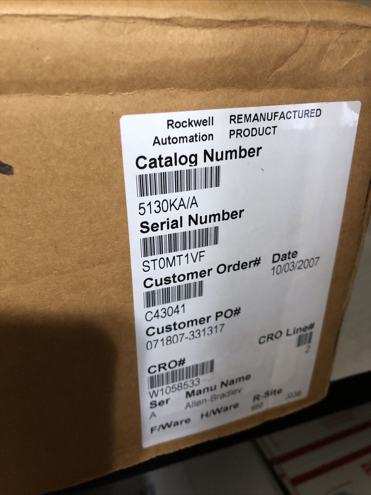 Allen-Bradley 5130-Ka/A Dh/Dh+  Interface Plc Module,Fj