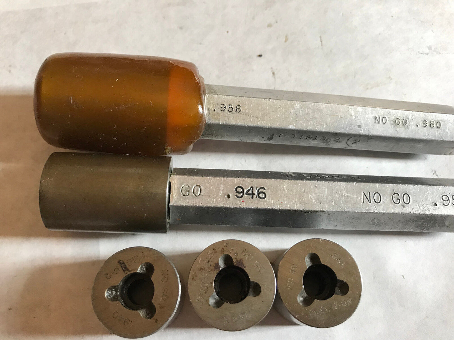 Lot The Pipe Machinery Inspection Go No Go Plug Gage .940 .945 .942 .946 .956,Ag