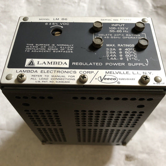 Lambda Lm B6 Regulated Power Supply 10Amp,Bc